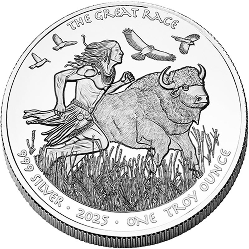 Серебряная монета США 