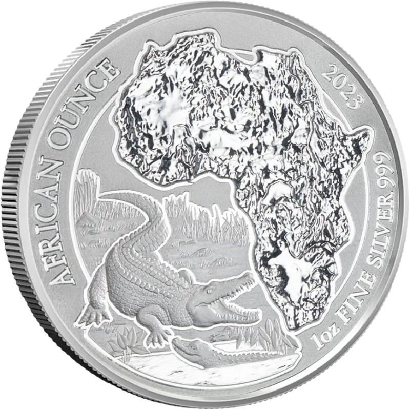 Серебряная монета Руанды 