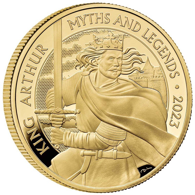 Золотая монета Великобритании 