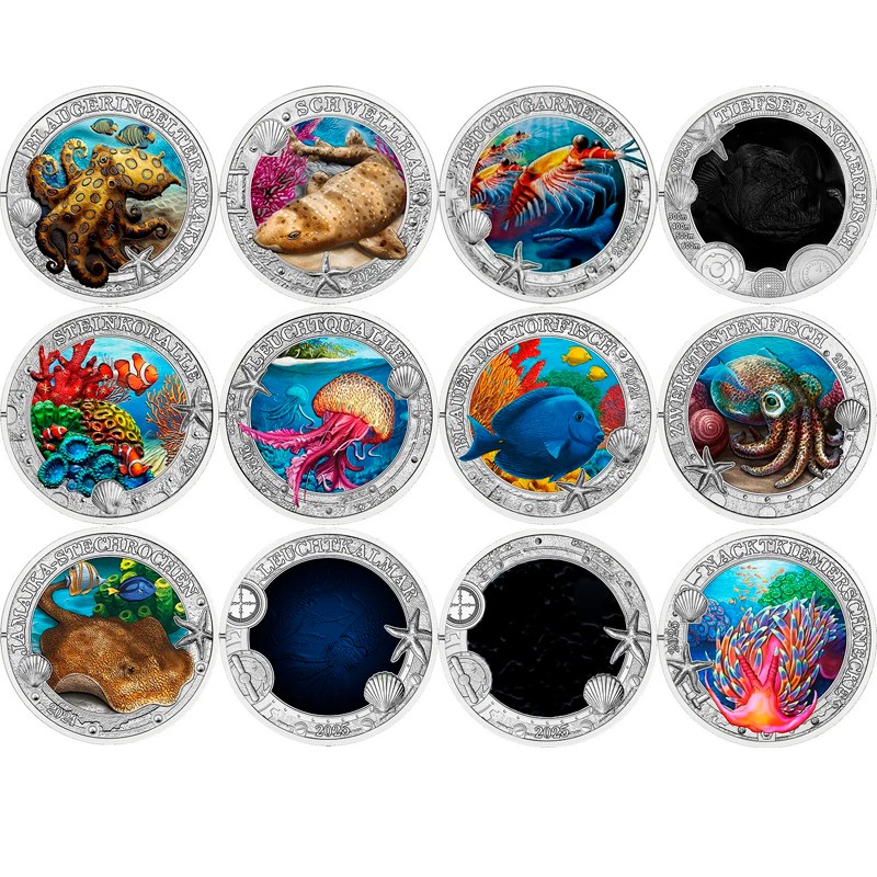 Набор из 12-ти медно-никелевых монет Австрии 